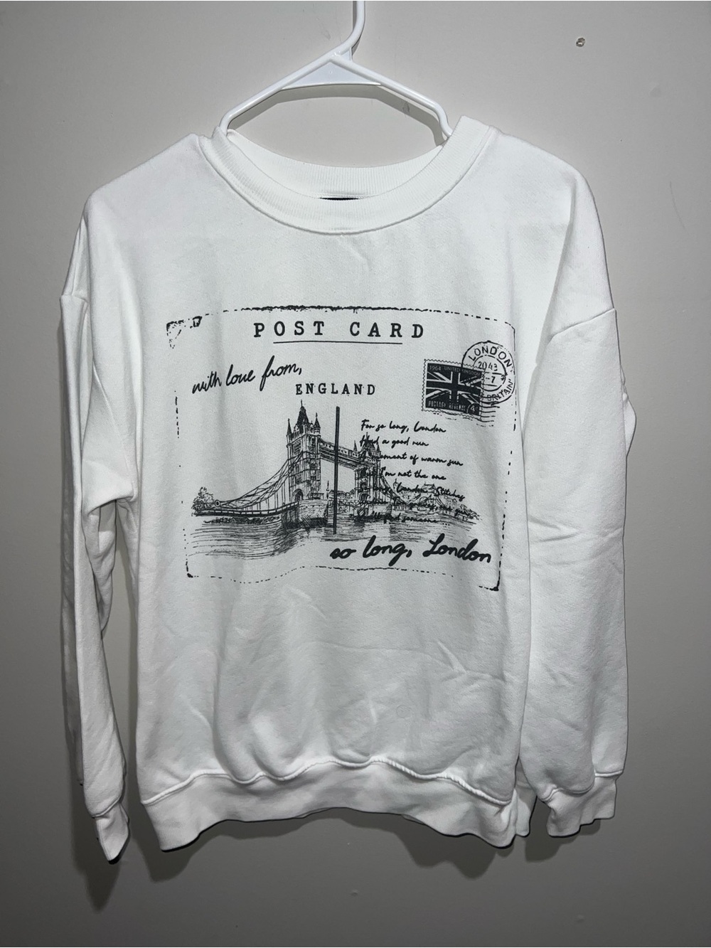 Originality White So Long, London Taylor Swift Inspired Sweatshirt 🤍🕊️
